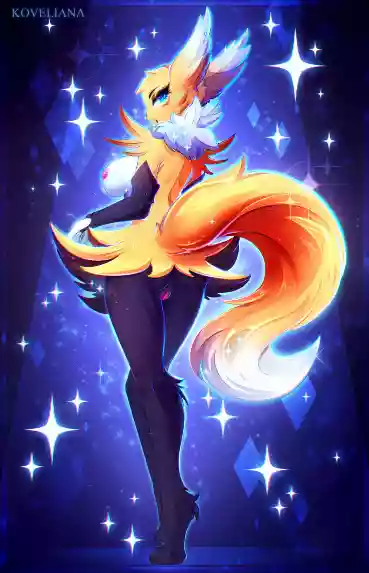 Большая жопа,Большие сиськи,braixen,Furry,pokemon,