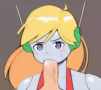 Роботы,Gif,минет,робо-девочка,cave story,animated,curly_brace,