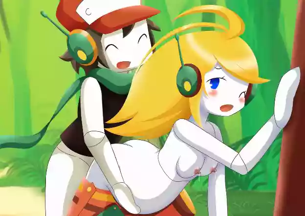 cave story,маленькие сиськи,curly_brace,quote,грудное_молоко,