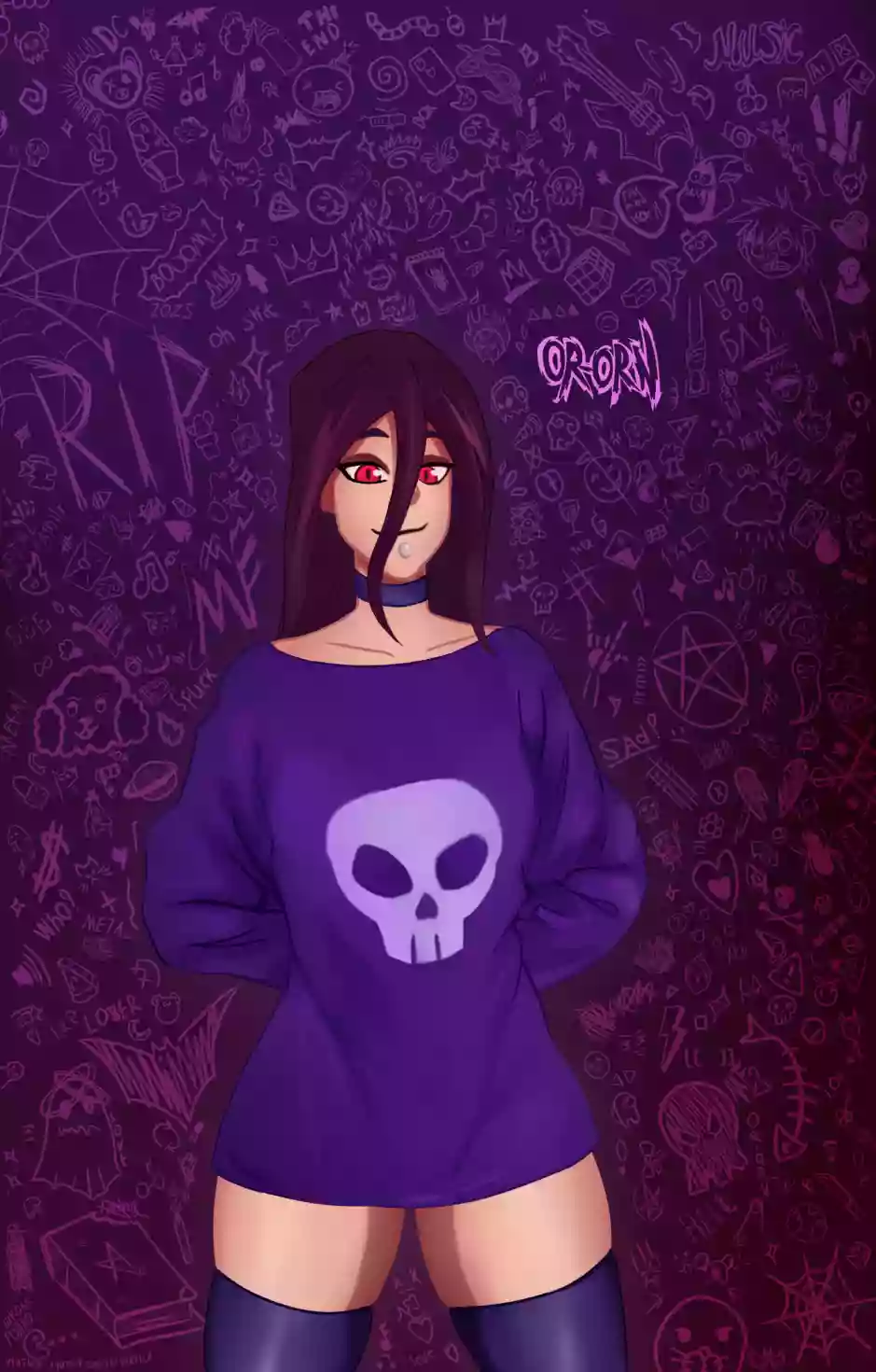 чулки,1girl,ляшки,без пизды,or_orn,metal_family,обои,метал_фемели,лив,